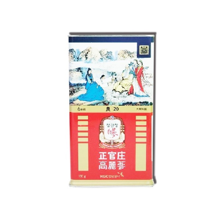 Hồng Sâm Củ khô hộp thiếc KGC 150g Số 20